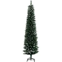 HOMCOM KÜNSTLICHER Weihnachtsbaum, 190 cm Christbaum mit 570 Spitzen für Weihnachten