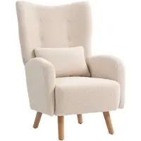 HOMCOM Sessel-77L x 72B x 106H cm-Beige | Gr.: onesize