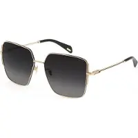 Police SPLF34 0301 SHINY ROSE GOLD WITH BLACK PARTS 57/15/135 Damen Sonnenbrillen