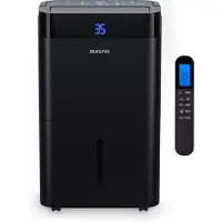 Auronic Luftentfeuchter und Luftreiniger - Better Plus Serie - Entfeuchtet 12L pro Tag - 5L Wassertank - Schlafzimmer, Badezimmer, Wohnzimmer und Büro - Feuchtigkeitsfresser für den Haushalt - Schwarz