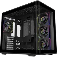Cooler Master Elite 600, Tower, PC, Schwarz, Transparent, ATX, micro ATX, Mini-DTX, Mini-ITX, SPCC, Stahl, Gehärtetes Glas, Gaming