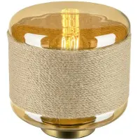 SLV Tischlampe Pantilo Rope 19 gold Ø 18,5cm