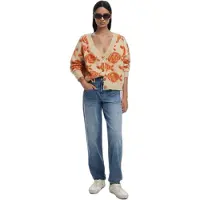 Desigual Strickjacke Carter 25WWJF22 Beige Relaxed Fit