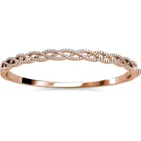 MYC Paris Geflochtene Armbänder - Roségold und Kristall