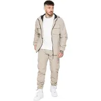 Enzo Milano | Herren Poly Cargo-Trainingsanzug Set