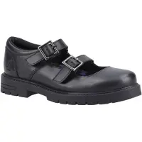 Hush puppies Ella Junior Mädchenschuhe Aus Schwarzem Leder