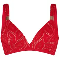 Lingadore Gemoldefer Bikini BH Fabulous in Red Lace | Grösse: 75F | Farbe: Rot