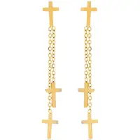 Luxenter -Ohrringe mit 18 Karat Gelbgold-Finish – Myas