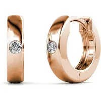MYC Paris Ringe Ohrringe - Roségold und Kristall