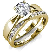 MYC Paris Prestige Ring - Gold und Kristall