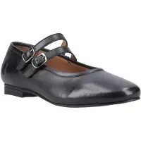 Hush puppies Nancy Mary Jane Damen Schwarze Lederschuhe