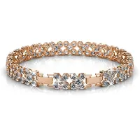 MYC Paris Blumenarmbänder - Roségold und Kristall