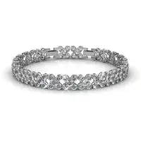 MYC Paris Blumige Armbänder - Silber und Kristall