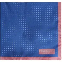 Hackett London gedruckte Quad -Mens Blue/Pink Hank Taschentücher