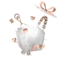 MYC Paris 13 Juwelen und 11 Überraschungsperlen für den selbstgemachten Adventskalender - Roségold und Kristall