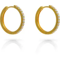 Orphelia 'Fay' Creolen für Damen aus 925er Sterlingsilber - Gold ZO-7557/G