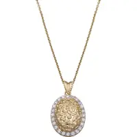 Orphelia Damen-Kette aus 925er Sterlingsilber mit Anhänger – Gold ZH-4520-GOLD