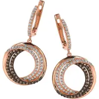 Orphelia 'Alina' Tropfenohrringe aus 925er Sterlingsilber für Damen - Rosé ZO-7055