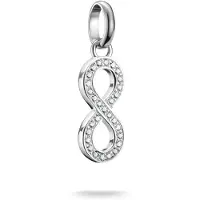 Thomas Sabo Charm-Anhänger Infinity Zeichen mit Steinen Connect Silber