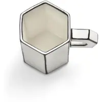Serax - Carte Blanche Double Espressotasse, weiß / schwarz (2er Set)