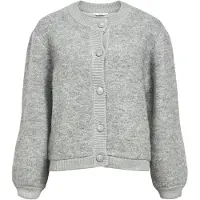 Object Damen Pullover & Cardigans Objmerle Ls Lo Knit Bomber - Grijs - Größe L