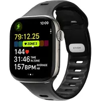 Nomad Tempo Silikonarmband für Apple Watch | 44/45/46/49 mm - Wide fit - Black