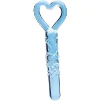 Clarity - Glas Dildo mit Herzgriff (transparent)