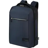 Samsonite Litepoint - Laptop-Rucksack 15.6″ (43 cm) – Business & Schulrucksack mit Smarte Funktionen, Ergonomisch, Praktische Innenaufteilung - 18L - Blau (Blue) – Größe 15.6"
