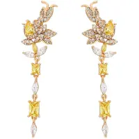 Faina Women Dangle Earrings in Rose Gold Yellow | Gr.: onesize