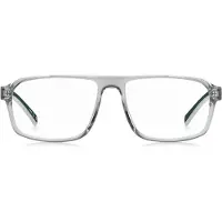 HUGO BOSS Brillenfassung aus transparentem Acetat mit grünen Details Grösse ONESI