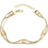 Faina Women Multi-Strand Snake Chain Bracelet in Gold | Gr.: onesize