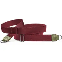 Leica 18569 Trageriemen Stoff / Leder oliv - burgundy