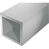 Magni Alberts 473518 Vierkantrohr Aluminium, silberfarbig eloxiert 1000 x 10 x 10 mm
