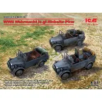 ICM WWII Wehrmacht le.gl.Einheitz-Pkw(le.gl.PKWKfz.1,le.gl.Einheitz-PkwKfz.2,PkwKfz4