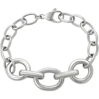 Faina Women Cable Chain Link Bracelet in Silver | Gr.: onesize