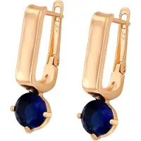 NAEMI Women Earrings in Rose Gold Navy | Gr.: onesize
