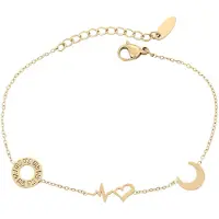Faina Women Chain Link Bracelet in Gold | Gr.: onesize