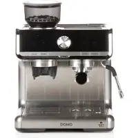 Domo DO720K, Espressomaschine, 2 l, Kaffeebohnen, Eingebautes Mahlwerk, 1550 W, Schwarz, Edelstahl