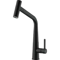 Franke 115.0625.190, Standard, Schwarz, Messing, Hebelgriffe, Einzelbild, 3/8"