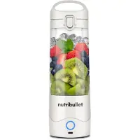 NutriBullet Portable, Sport-Mixer, 0,475 l, Pulsfunktion, Eis-Crusher, Weiß