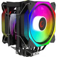 Rampage Octagon C60 schwarz / 2x 120mm / TDP 180W / 29 dB @ 1800 U/min / 57 CFM / Intel + AMD