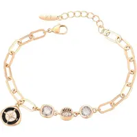 NAEMI Women Bracelet in Rose Gold Black | Gr.: onesize