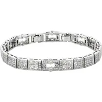 Faina Women Segmented Link Bracelet in Silver | Gr.: onesize