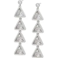 NAEMI Women Earrings in Silver White | Gr.: onesize