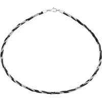 NAEMI Women Necklace in Black Silver | Gr.: onesize