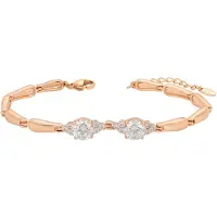NAEMI Women Bracelet in Rose Gold White | Gr.: onesize