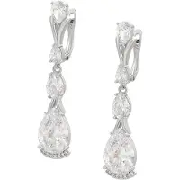 NAEMI Women Earrings in Silver White | Gr.: onesize