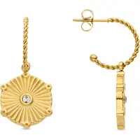 Luxenter Ohrringe mit Brillanten aus 18 Karat Gelbgold - Rira