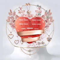 MYC Paris Adventskalender Herz - 14 Juwelen - Rose Gold und Kristall