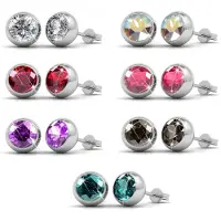 MYC Paris Box 7 Tage Mond Ohrringe - Silber und Multi